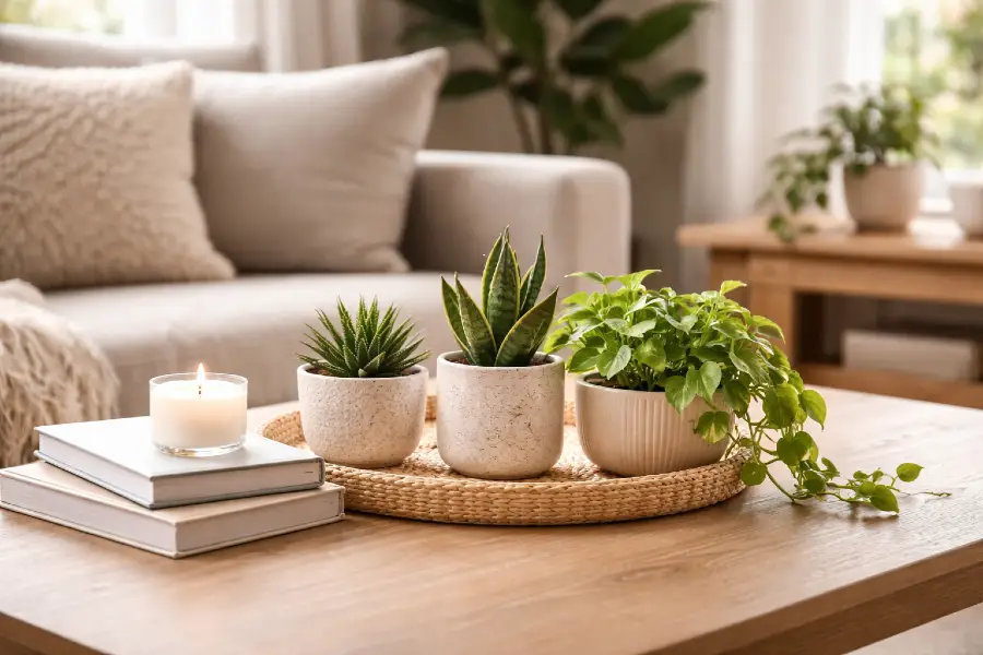 Best Plants for Coffee Tables (Small Indoor Plants for Living Room Decor)