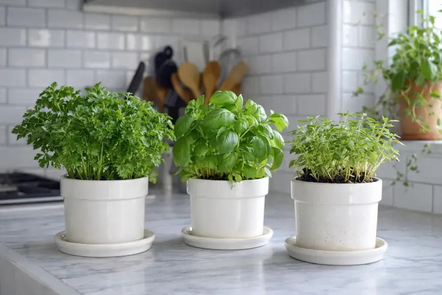 Countertop Herb Garden Ideas (Small Kitchen Herb Garden Setup Ideas)