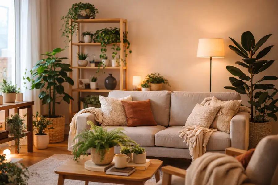 Cozy Room Plant Decor Ideas (Warm and Comfortable Indoor Plant Styling)