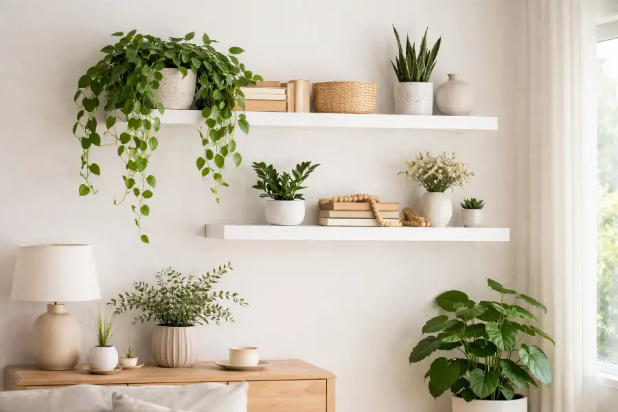 Decorating Shelves With Plants (Shelf Plant Styling Ideas)