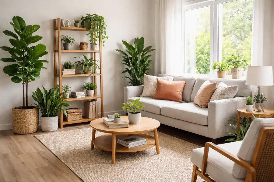 How to Arrange Plants in a Living Room (Living Room Plant Layout Ideas)