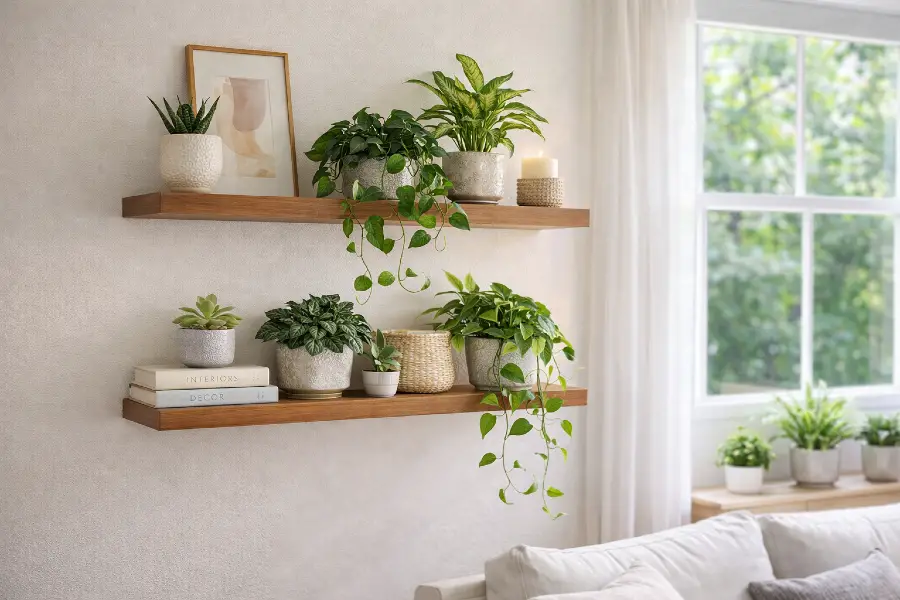 How to Style a Plant Shelf (Indoor Plant Shelf Styling Guide)