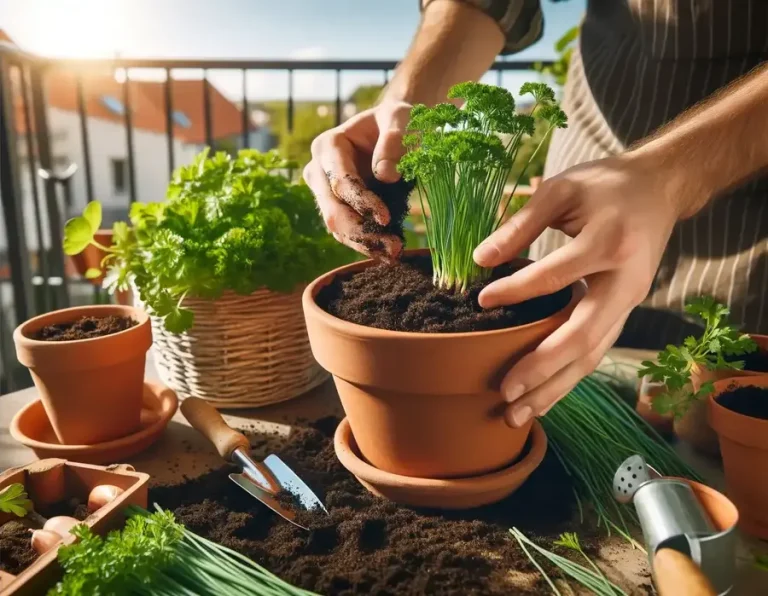 Indoor Herb Garden Setup