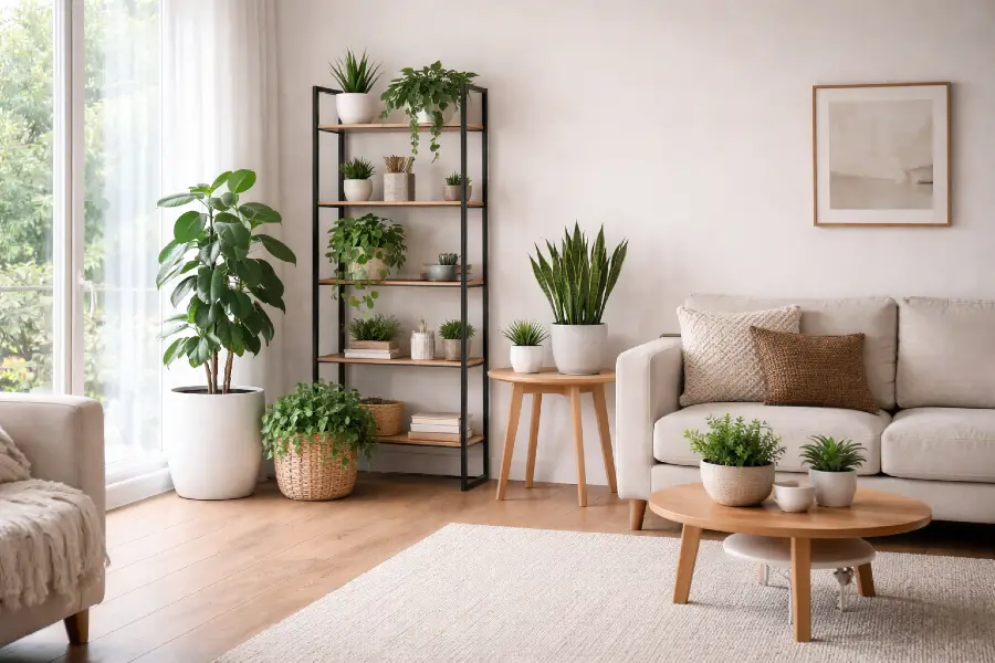 Layering Plants in a Room (How to Arrange Plants at Different Heights)