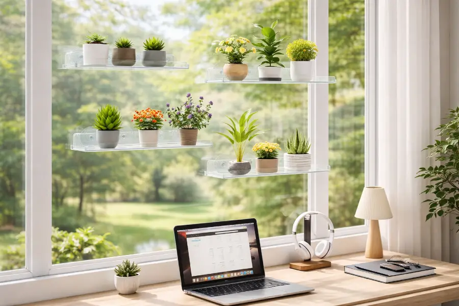 Window Plant Shelf Ideas (Indoor Window Shelf Plant Displays)