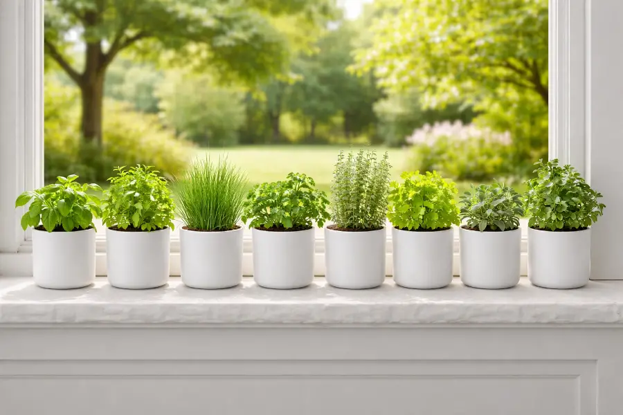 Windowsill Herb Garden Ideas